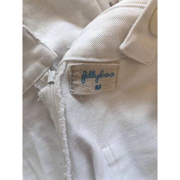 Fillyboo At the Heart Of It Embroidered Jumpsuit Overalls White Floral Size M - Picture 7 of 10